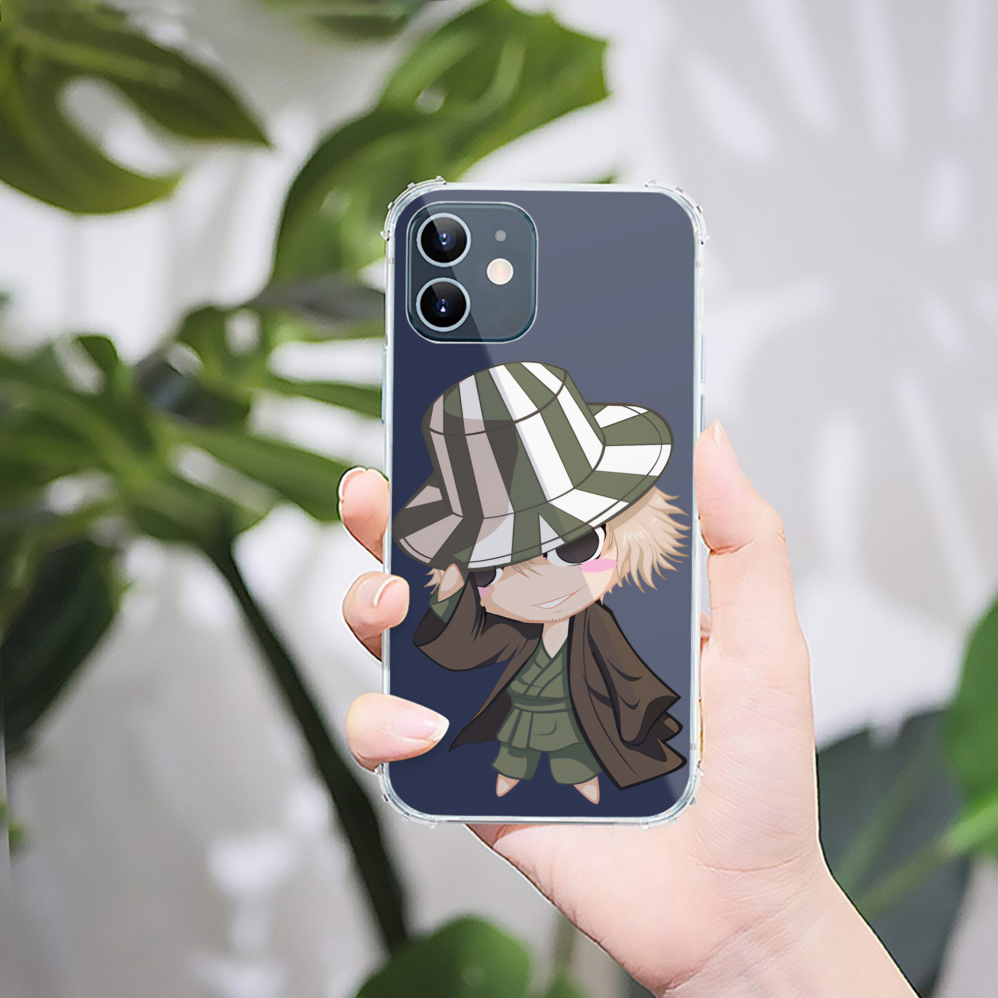 （画像用） "ブリーチ 浦原 喜助（うらはら きすけ） BLEACH Urahara Kisuke " 【iPhone 12シリーズ対応】透明スマホケース（クリアソフトケース）